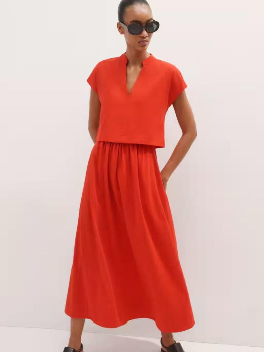ME+EM Slub Maxi Dress + Top — Cotton Slub Jersey
